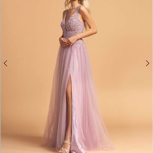 Cots collection lavender pearl prom dress